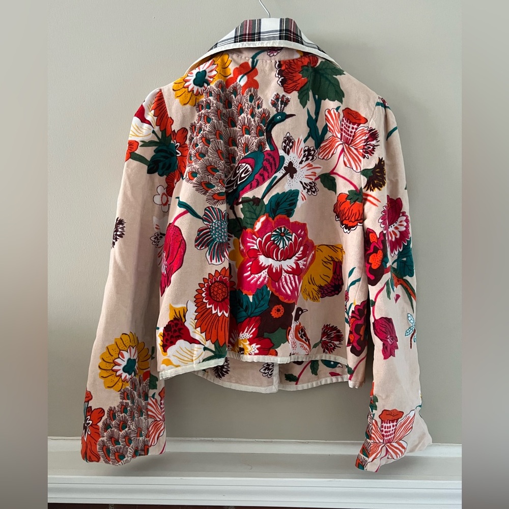 Alix of Bohemia Garden Moto Floral Print Jacket in Size Large - Picture 6 of 10